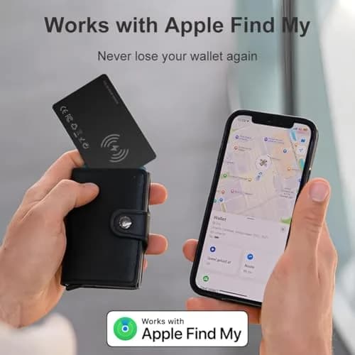 YAOTE Ultra-Slim Wallet Tracker Card, Rechargeable 1.8mm | Apple Find My Compatible thumbnail 2
