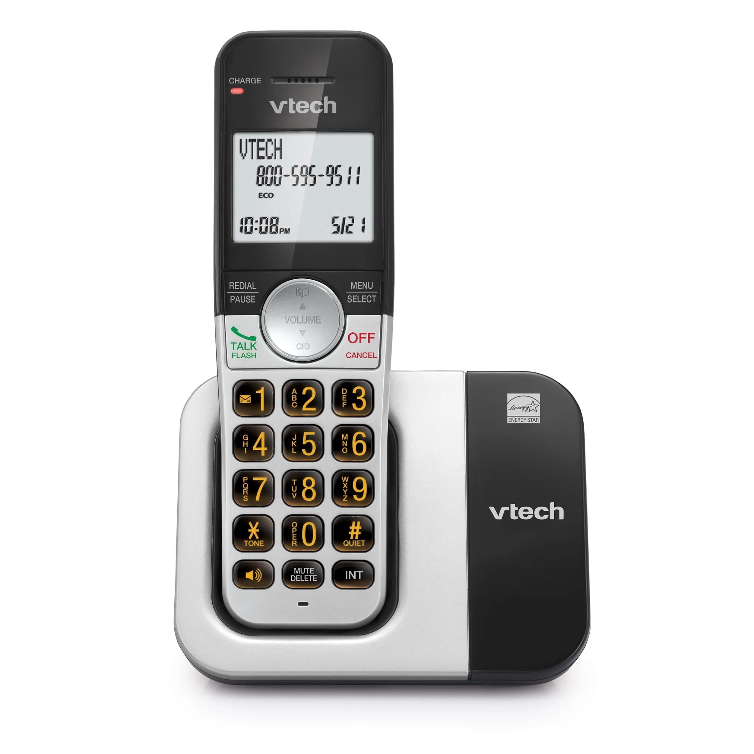 VTech DECT 6.0 Cordless Phone VG231 | Interference-Free Sound, Large Backlit Display, Big Buttons, Caller ID, Speakerphone — 2 Handset System