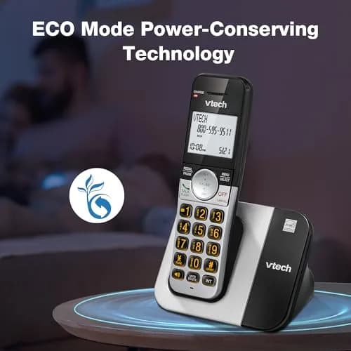 VTech DECT 6.0 Cordless Phone VG231 | Interference-Free Sound, Large Backlit Display, Big Buttons, Caller ID, Speakerphone thumbnail 8