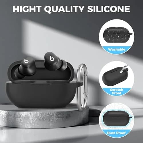 AHASTYLE Silicone Case for Beats Solo Buds (2024) | Shockproof & Dust-Resistant Earbud Case thumbnail 5