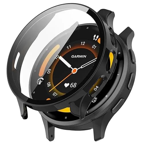 FanTEK Black Polycarbonate Watch Case for Garmin Venu 3S (41mm) | Scratch Resistant Shock Absorbing thumbnail 1
