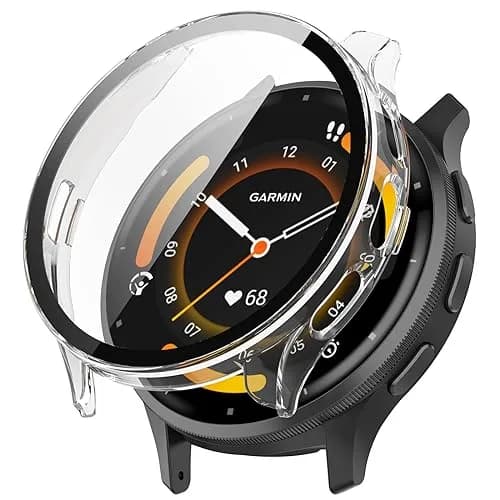 FanTEK Clear Polycarbonate Watch Case for Garmin Venu 3S (41mm) | Scratch Resistant Shock Absorbing thumbnail 1