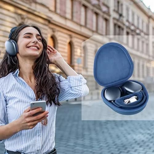 co2CREA Hard Case with Sleep Mode for Apple AirPods Max 2/1, Deep Blue | Shockproof Dustproof Water-Resistant thumbnail 9