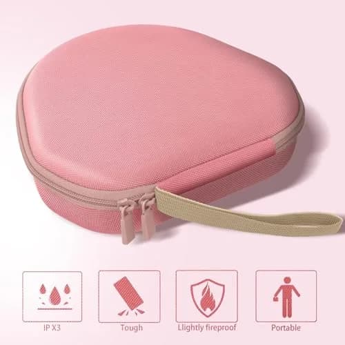 co2CREA Hard Case with Sleep Mode for Apple AirPods Max 2/1, Rose Pink | Shockproof Travel Bag thumbnail 8