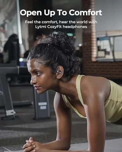 Lytmi CozyFit Open Ear Headphones 0.23oz | Ultra-Light Wireless Earbuds with 30 HRS Playtime thumbnail 2