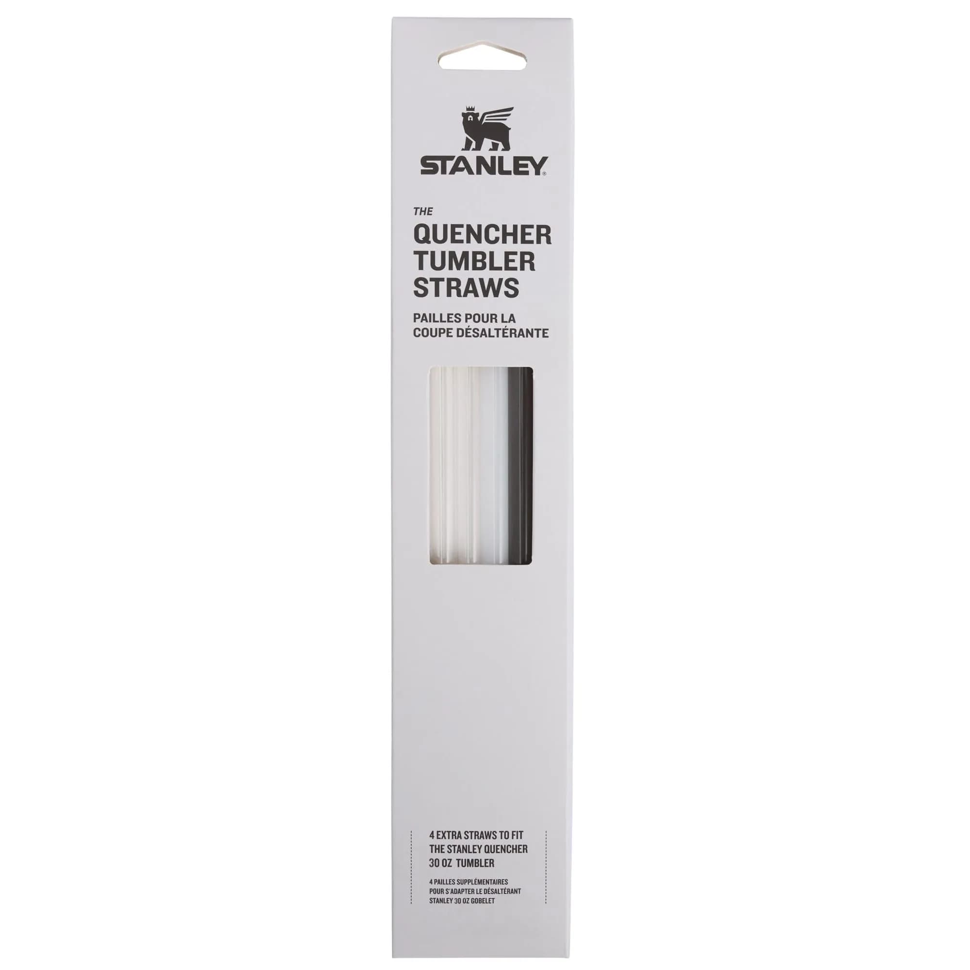STANLEY Quencher Tumbler Straws for 30 oz | 4 Pack Replacement Straws | BPA-Free Plastic