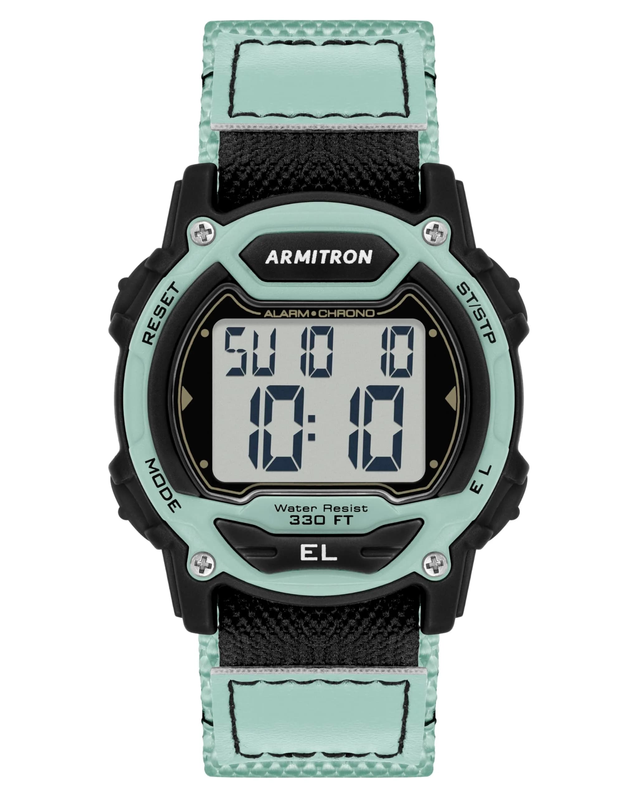 Armitron Sport Unisex Digital Chronograph Watch 40mm Resin Case Nylon Strap