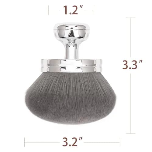 BABYSHEEP 3.2" Round Blend & Blur Extra Large Body Makeup Brush with Drawstring Bag | Flawless Self-Tanning Application thumbnail 2