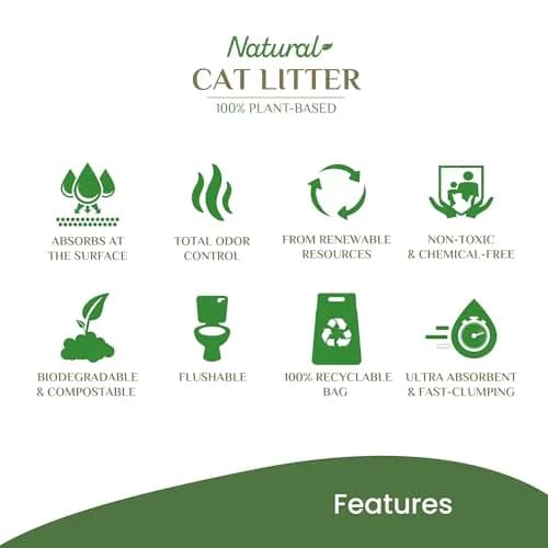 almo nature Natural Cat Litter 9.08 kg (20 lb) Pack of 4 | Odor Control & Flushable thumbnail 3
