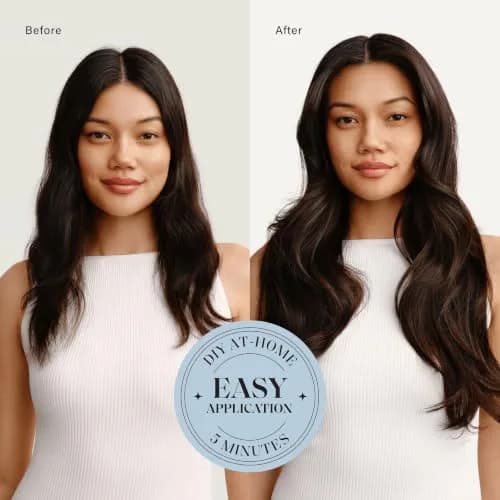 LUXY Classic Clip-In Hair Extensions Chestnut Brown Balayage | 20 Inch, 160g, Natural Blend, Remy Human Hair thumbnail 2