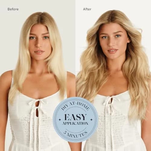 LUXY Classic Clip-In Hair Extensions 20 Inch 220g Blonde | Natural Volume & Length thumbnail 2