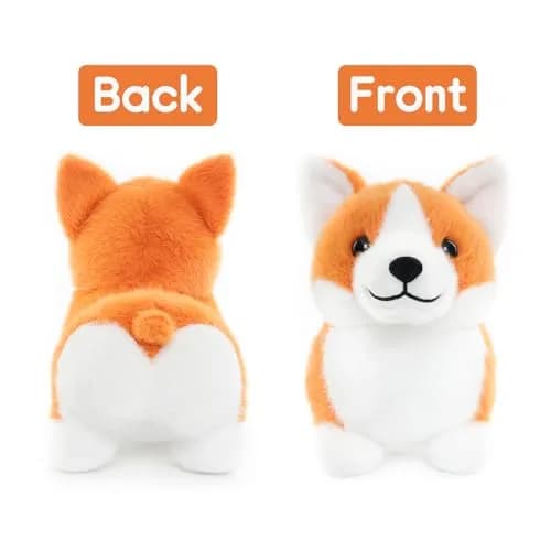 WEIGEDU Corgi Plush Toy Stuffed Animal 30.5 cm (12 Inch) | Realistic Welsh Corgi Design thumbnail 2