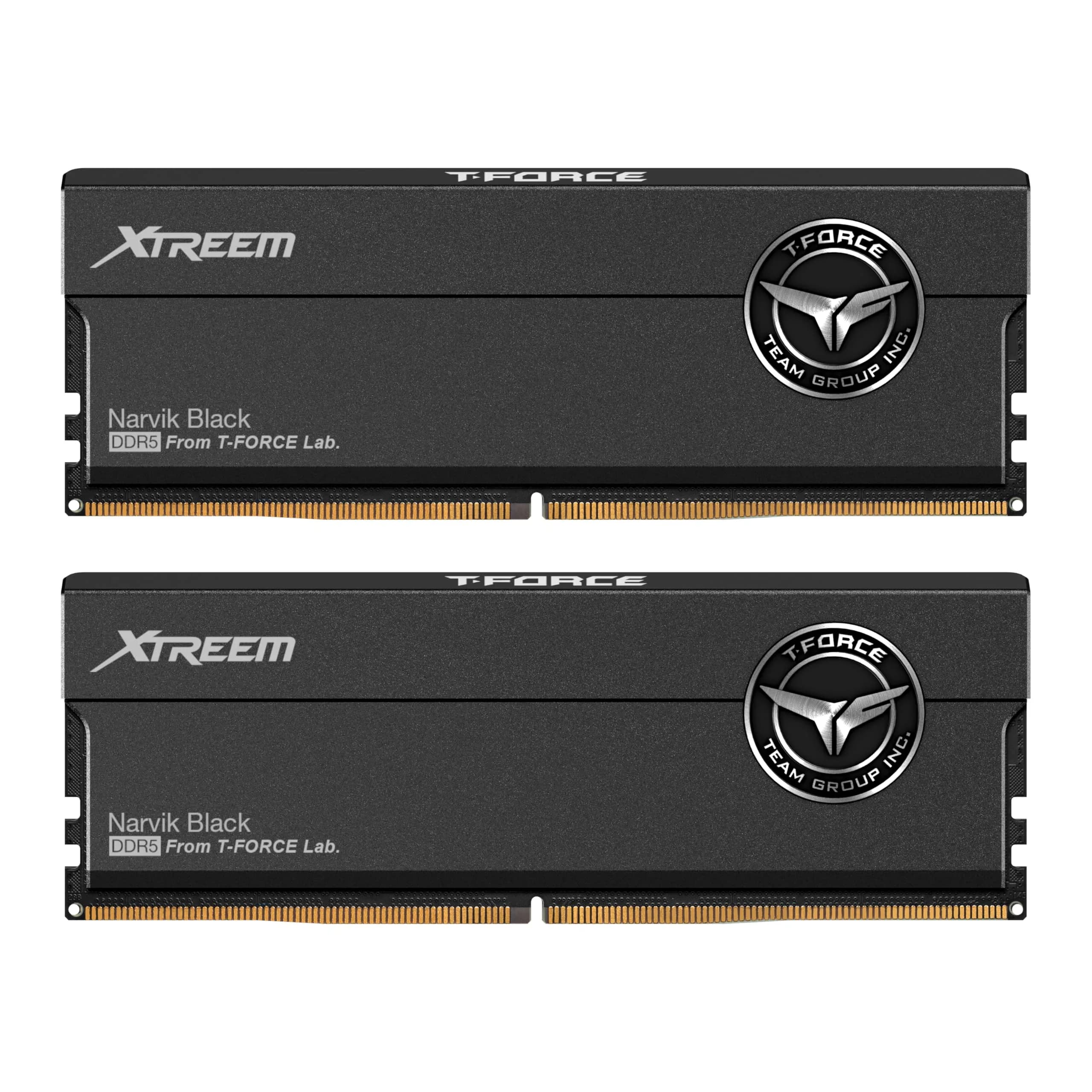 TEAMGROUP T-Force XTREEM DDR5 RAM 32GB (2x16GB) 7600MHz CL36 Black | High-Performance Desktop Memory Module — Black