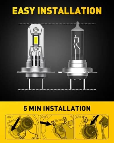 AUXITO H7 LED Fog Light Bulbs 30000LM (Pack of 2) | Ultra Brightness for Safer Night Driving thumbnail 4