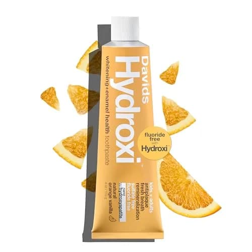 Davids Nano Hydroxyapatite Toothpaste Fluoride Free Orange Vanilla 4oz | EWG Verified & USDA Biobased thumbnail 1