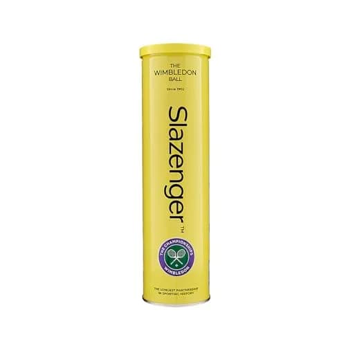 Slazenger Wimbledon Tennis Balls (4 Balls, Yellow) | ITF Approved, Hydro-Guard Technology thumbnail 1