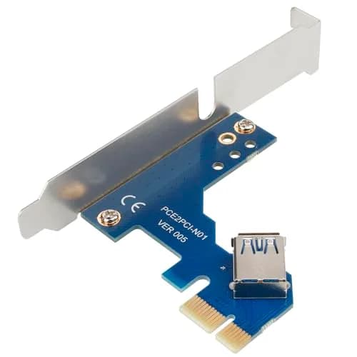 Trotwei Blue PCIe to PCI Adapter Card with Bracket, 120mm Mini PCB | Industrial-Grade Stability thumbnail 4