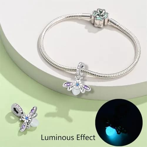 HappyStar 925 Sterling Silver Charm Beads for Bracelets & Necklaces | Unique Dangle Pendants with Spacer Beads thumbnail 2