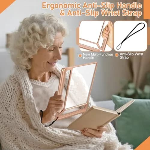 AKKYCVS 5X Full Page Magnifying Glass with Handle | 12.7cm (5 Inch) Viewing Area thumbnail 3