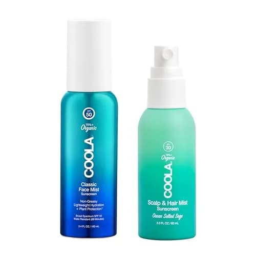 COOLA Scalp Spray SPF 30 and Face Sunscreen SPF 50, 2 Pack | Broad Spectrum Protection for Hair, Scalp & Face thumbnail 1