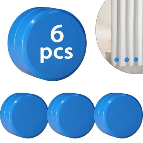 EMLTHORY 6 PCS Shower Curtain Weights Bottom | Heavy Duty Magnet Clips for Drapery & Liners thumbnail 1
