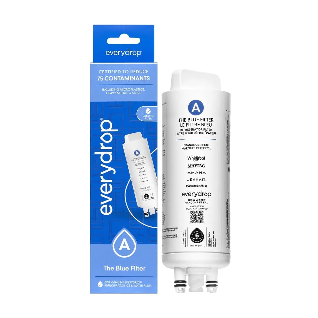 everydrop by Whirlpool Refrigerator Water Filter A EDRARXD1 220V Compatible 1-Pack | NSF Certified to Reduce 75 Contaminants - main product image