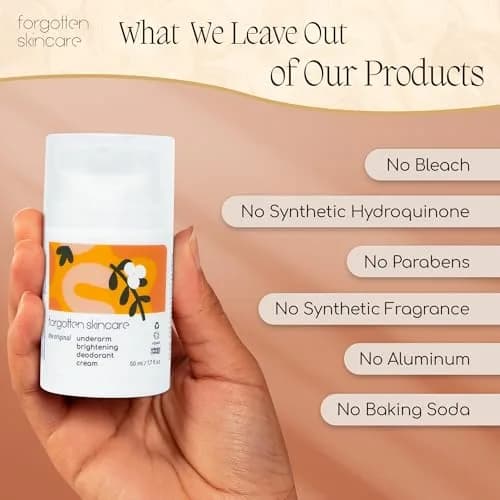 Forgotten Skincare Underarm Brightening Body Cream 50ml (1.7 Fl Oz) | Vitamin C & Salicylic Acid for Dark Underarms thumbnail 7
