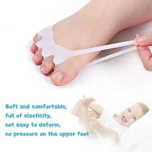 ERSANLI Toe Separators Kids Corrector for Pedicure 2 Pairs | Supports Toe Alignment & Comfort thumbnail 2