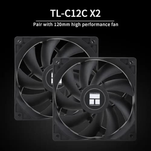 Thermalright Peerless Assassin 120 SE Black CPU Air Cooler 155mm | Dual 6 Heat Pipes, 1550RPM, AM4/AM5, Intel LGA 1700/115x/1200, No LED thumbnail 5