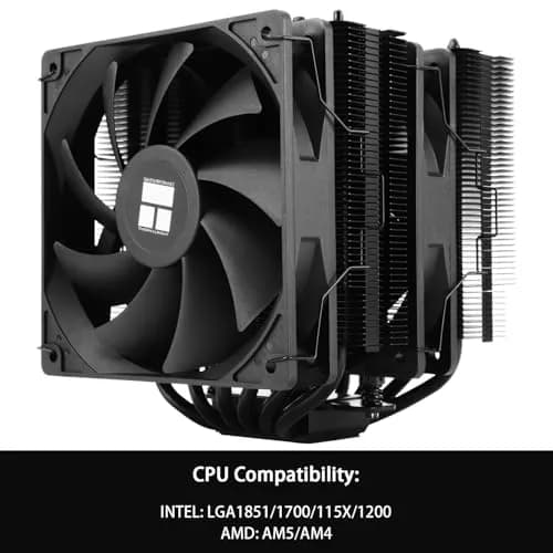 Thermalright Peerless Assassin 120 SE Black CPU Air Cooler 155mm | Dual 6 Heat Pipes, 1550RPM, AM4/AM5, Intel LGA 1700/115x/1200, No LED thumbnail 3