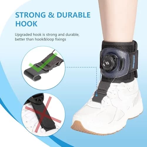 joingood AFO Foot Drop Brace with Reel-Adjust Dorsiflexion Assist L/XL (35cm Calf Circumference) | Orthopedic Brace for Walking Support thumbnail 2