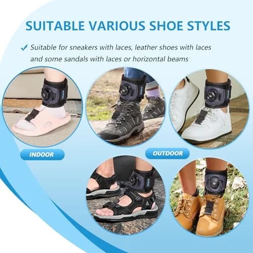 joingood AFO Foot Drop Brace with Reel-Adjust Dorsiflexion Assist L/XL (35cm Calf Circumference) | Orthopedic Brace for Walking Support thumbnail 3