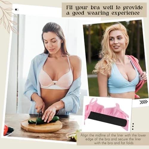 Toulite Cotton Bra Liners Sweat Pads Medium | Breathable, Reusable & Soft thumbnail 4