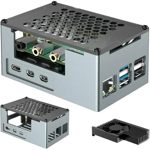 InnoMaker Aluminum Alloy Case for Raspberry Pi 5 | Dual Cooling & Compatibility thumbnail 2