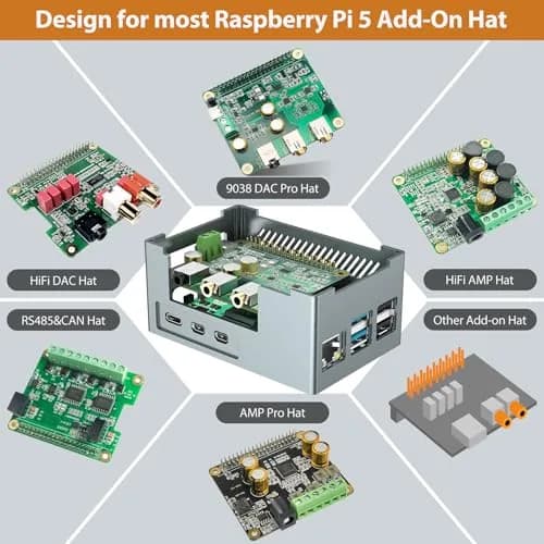 InnoMaker Aluminum Alloy Case for Raspberry Pi 5 | Dual Cooling & Compatibility thumbnail 3