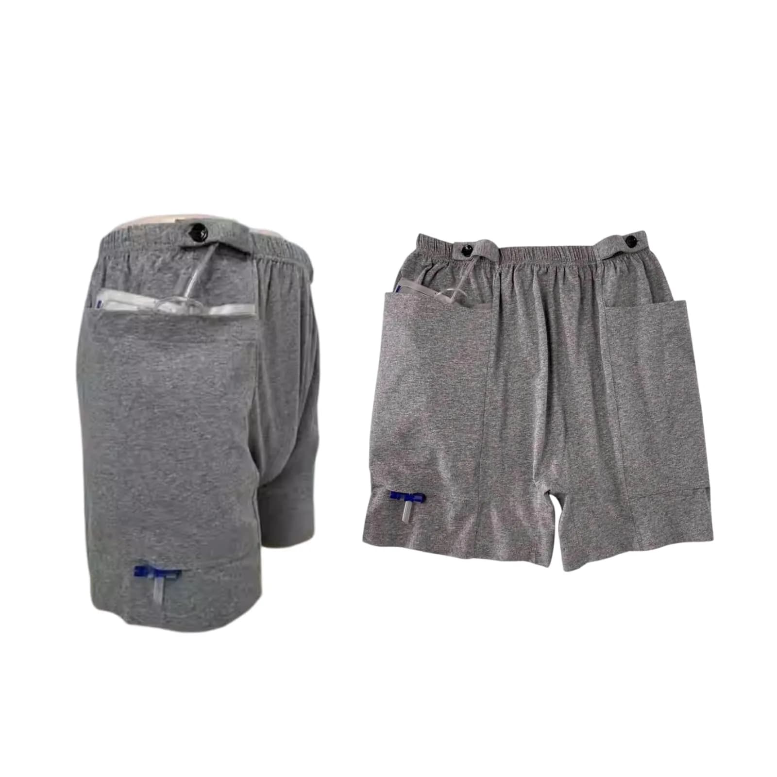 Lmaray Ostomy Drainage Bag Shorts for Men and Women 2XL | Discreet Urine Bag Pants - main product image