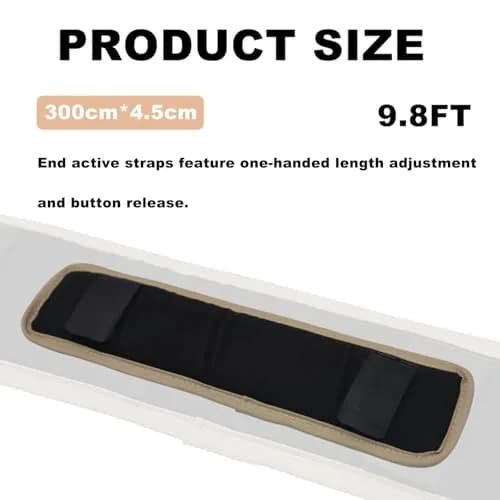 Lewitools Mobilization Belt with Adjustable Pad & Quick-Release Buckle | 300 cm (9.8 ft) Therapy Strap for Movement Practice thumbnail 6