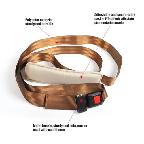Lewitools Mobilization Belt with Adjustable Pad & Quick-Release Buckle | 300 cm (9.8 ft) Therapy Strap for Movement Practice thumbnail 3