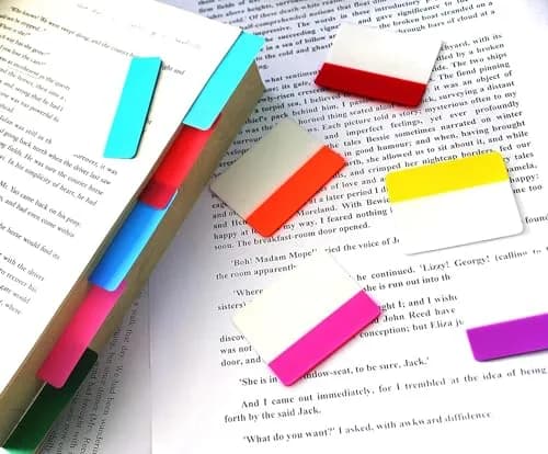 ELII 900 Pcs 2 Inch Sticky Index Tabs & 100 Pcs 0.5 Inch Tabs | Writable, Repositionable, 10 Neon Colors thumbnail 9