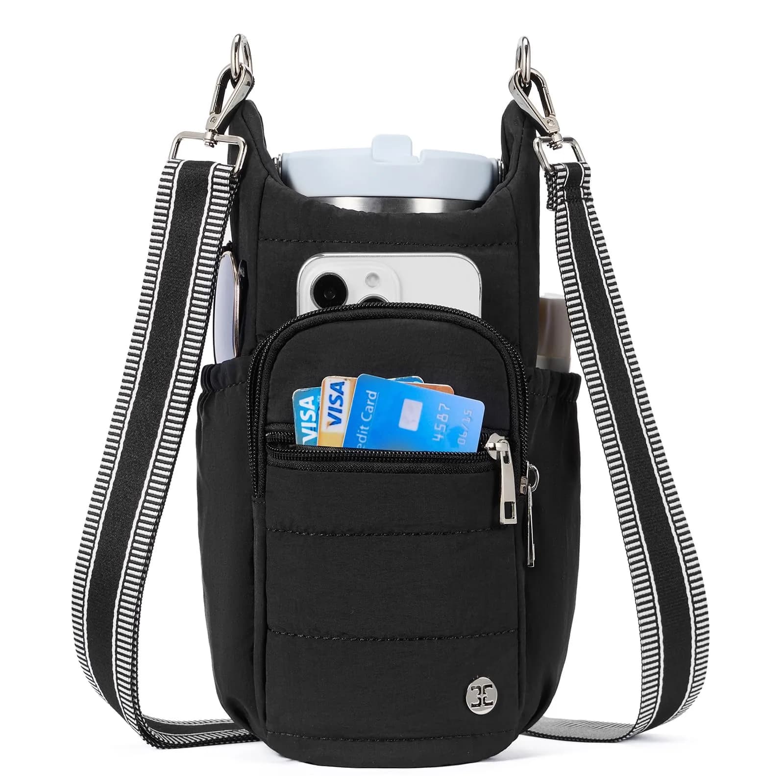 Telena Water Bottle Holder with Strap for Women | 40oz Capacity Waterproof Carrier - main product image
