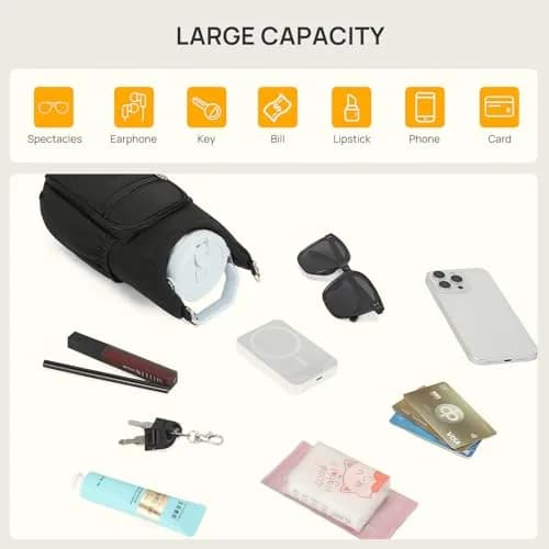 Telena Water Bottle Holder with Strap for Women | 40oz Capacity Waterproof Carrier thumbnail 7