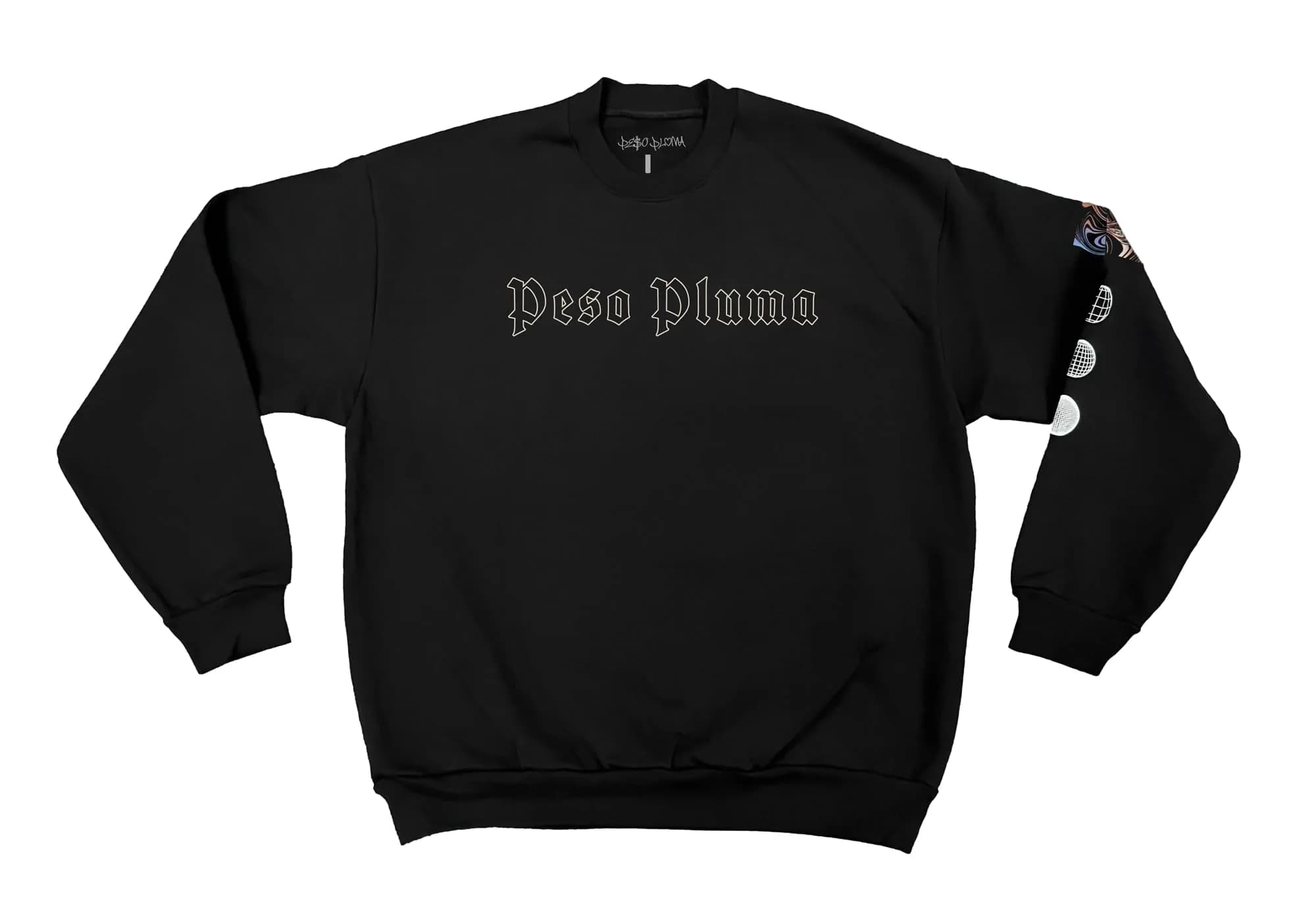 Peso Pluma PP Crewneck-Small | Official Tour Merch, Cotton, Unisex, Oversized Fit