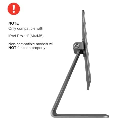 BongBingBoo High Stability Magnetic Stand for iPad Pro 11'' (M4/M5) - Grey thumbnail 2