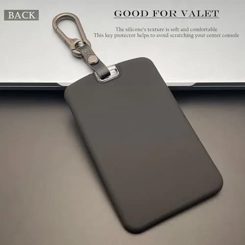 TANDRIVE Key Card Holder Case for Tesla Model 3/Y, Cybertruck, Rivian | 2-Pack Silicone Protector with Keychains thumbnail 3