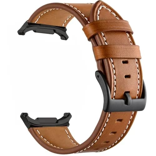 Olytop Leather Watch Band for Samsung Galaxy Watch Ultra 2/1 47mm | Fits 5.9"-8.1" Wrists thumbnail 1