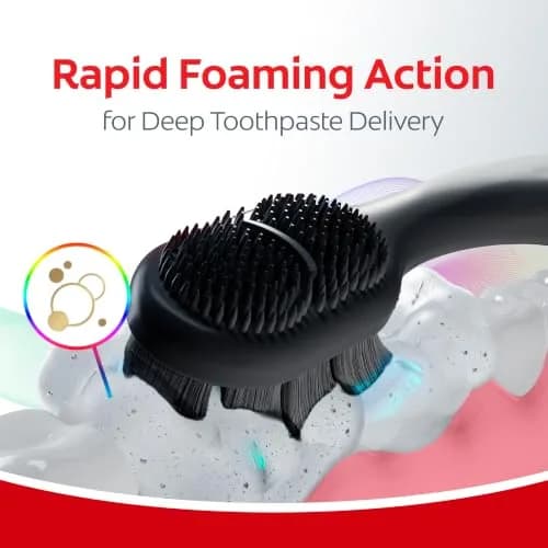 Colgate Total Whitening Charcoal Toothbrush, Soft, Black, 2 Pack | Deep Clean & Stain Removal thumbnail 6