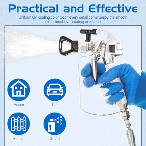 Zhengmy 12 Pcs Airless Paint Sprayer Nozzle Tips Set 413-623 | Reversible Spray Tips for Efficient Painting thumbnail 6
