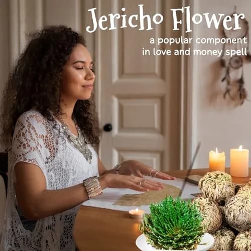 EquSym 7 Pack Rose of Jericho Dried Plants 2.5-3.5in | Natural Resurrection Plant for Spiritual Purification & Home Decor thumbnail 3