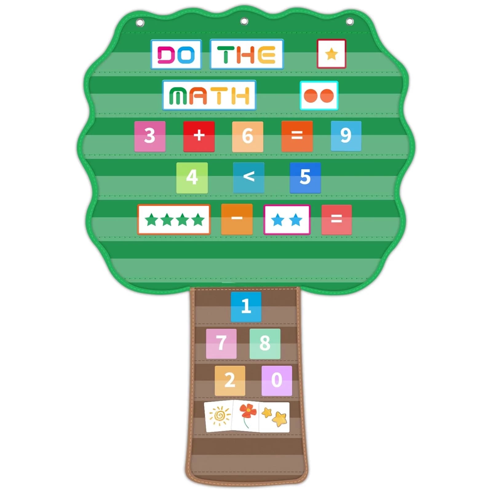 ALSLEA Large Hanging Pocket Chart 107cm x 73cm (42"x 28 ¾") | 11 Pockets for Classroom Organization - main product image