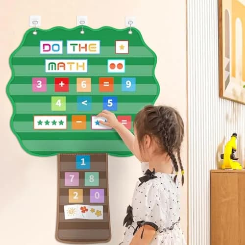 ALSLEA Large Hanging Pocket Chart 107cm x 73cm (42"x 28 ¾") | 11 Pockets for Classroom Organization thumbnail 2